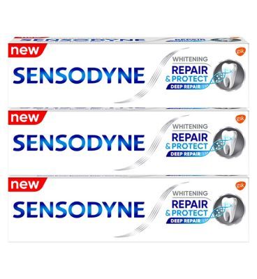 Sensodyne Sensitive Repair &amp;amp; Protect Whitening Toothpaste Bundle