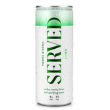 Served Lime Hard Seltzer   4 x 250ml