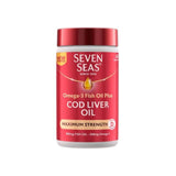 Seven Seas Cod Liver Oil Max Strength Omega-3 &amp;amp; Vitamin D Capsules   60 per pack