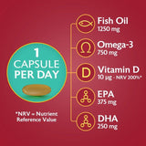 Seven Seas Omega-3 Fish Oil Extra Strength with Vitamin D 30 Capsules   30 per pack