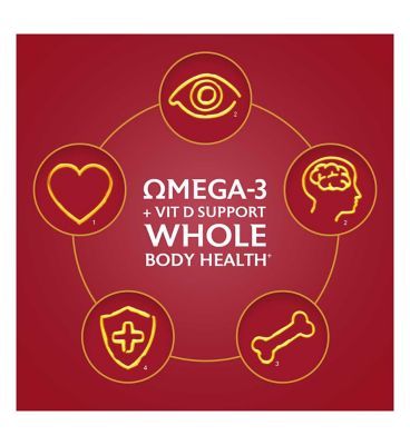 Seven Seas Omega-3 Fish Oil Extra Strength with Vitamin D 30 Capsules