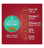 Seven Seas Omega-3 Fish Oil Extra Strength with Vitamin D 30 Capsules