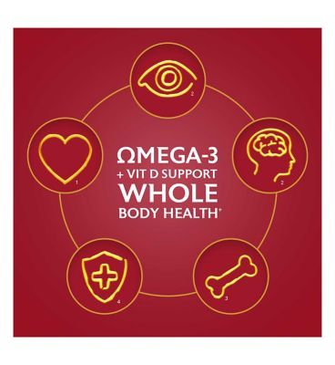 Seven Seas Omega-3 Fish Oil with Vitamin D 30 Capsules