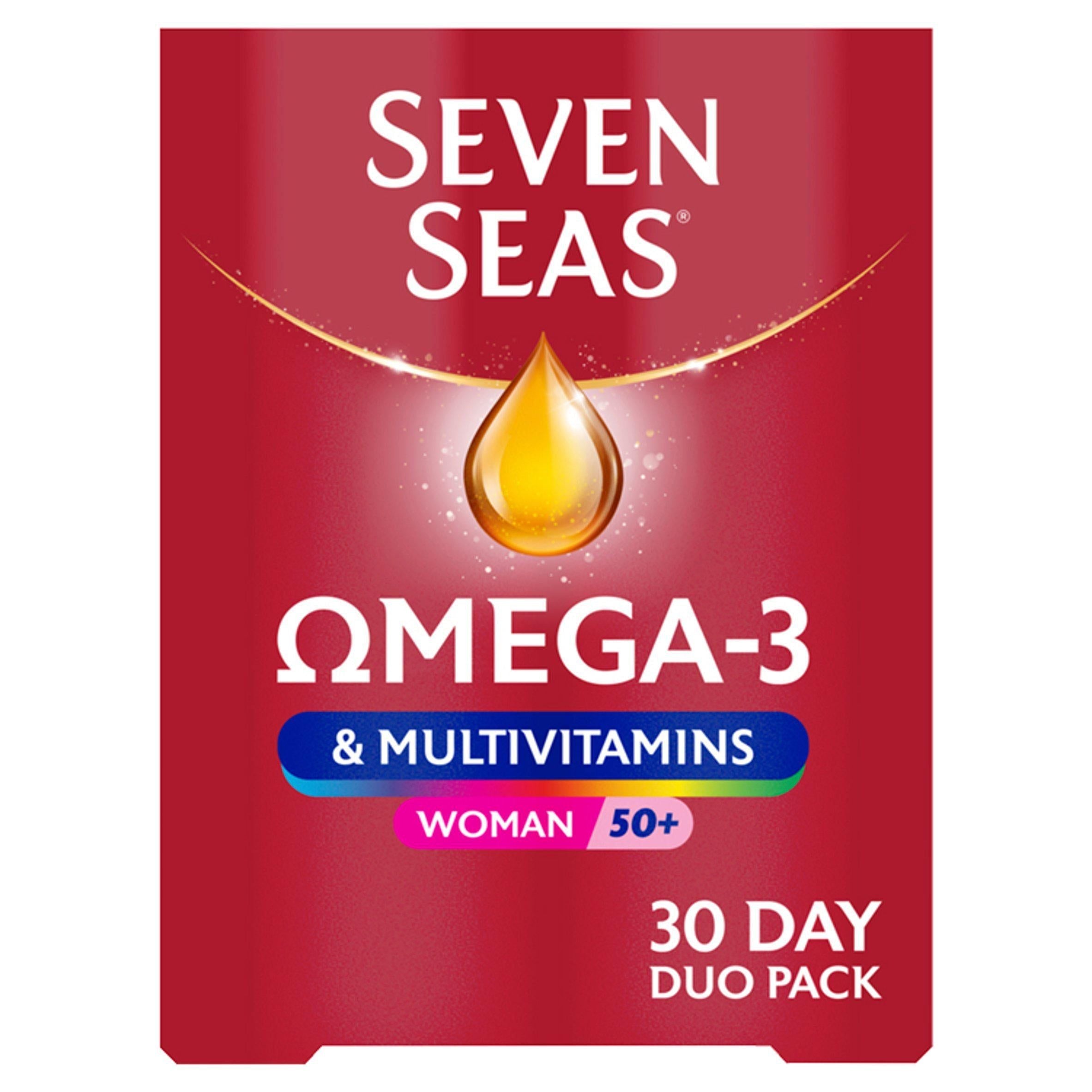 Seven Seas Omega 3 &amp;amp; Multivitamins Woman 50+ 30 Day Duo Pack