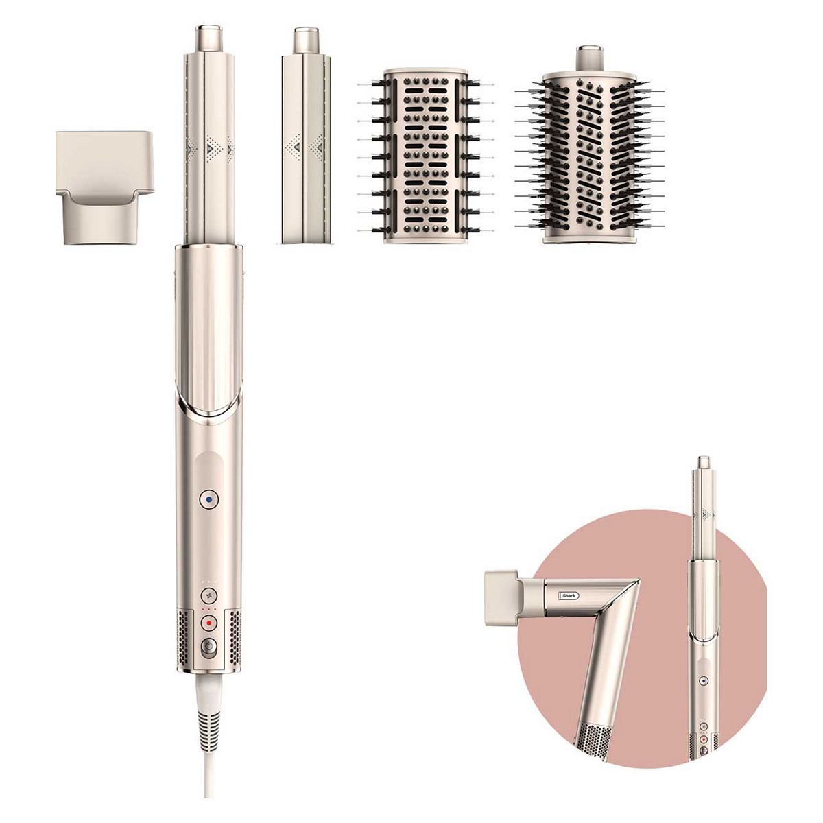 Shark FlexStyle 4-in-1 Air Styler &amp;amp; Hair Dryer For Straight &amp;amp; Wavy Hair - Stone [HD430SLUK]