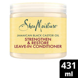 SheaMoisture Jamaican Black Castor Oil Strengthen &amp;amp; Restore Leave-In Conditioner Jar 431ml