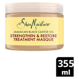 SheaMoisture Strengthen &amp;amp; Restore Hair Treatment Mask Jamaican Black Castor Oil Silicone and Sulphate Free 355 ml