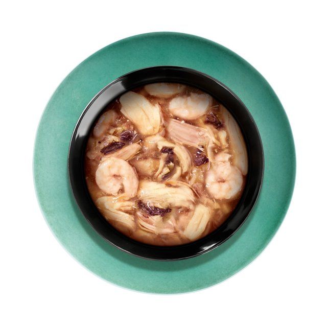 Sheba Fillets Cat Food Tray with Chicken Shrimp and Ocean fish in Gravy   60g