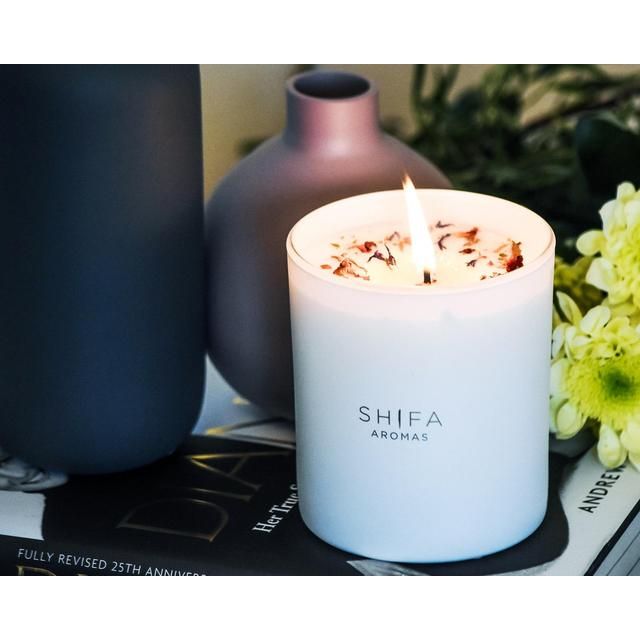 Shifa Aromas Soy Candle Plum Orchid &amp;amp; Vanilla