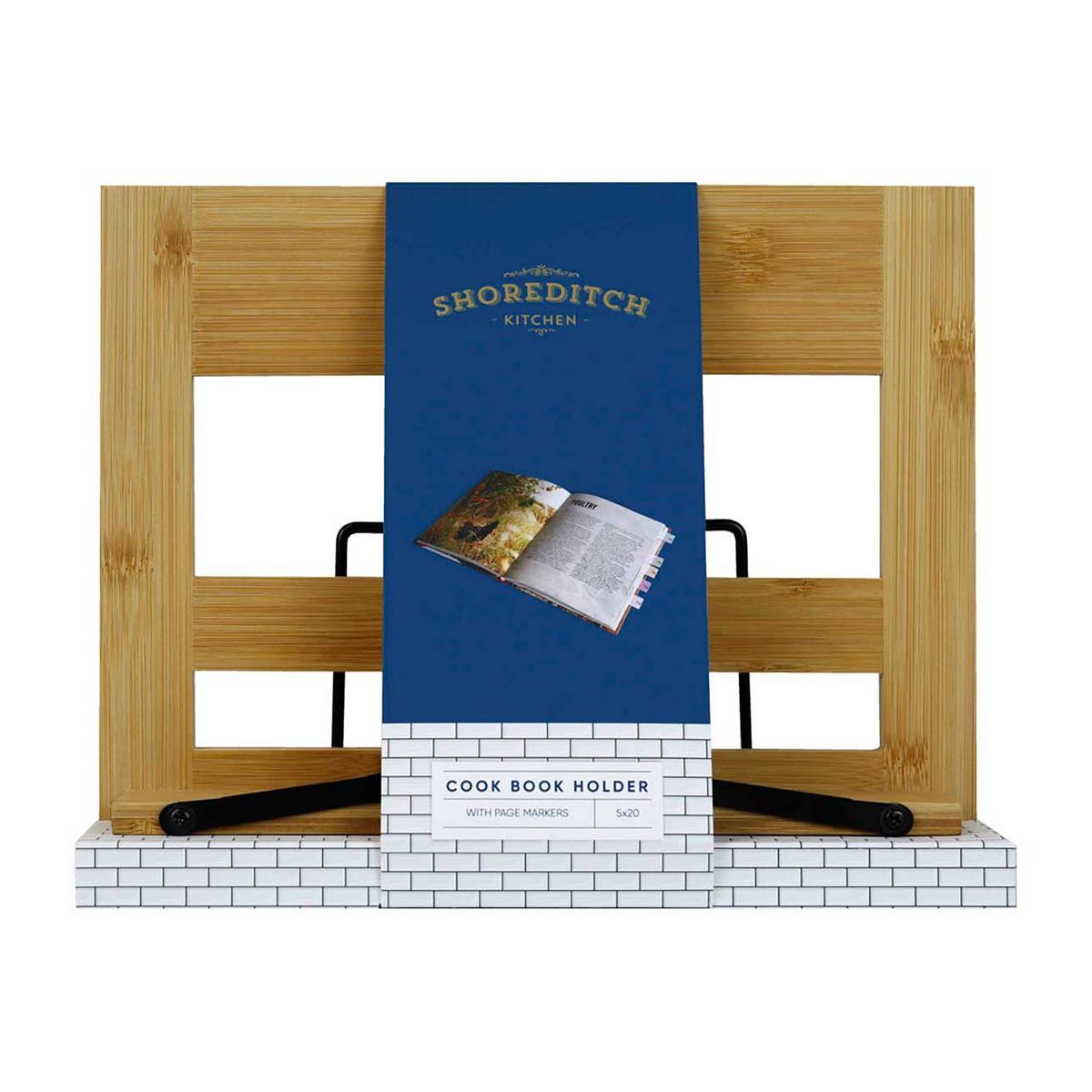 Shoreditch Kitchen Cook Book Stand With Page Markers