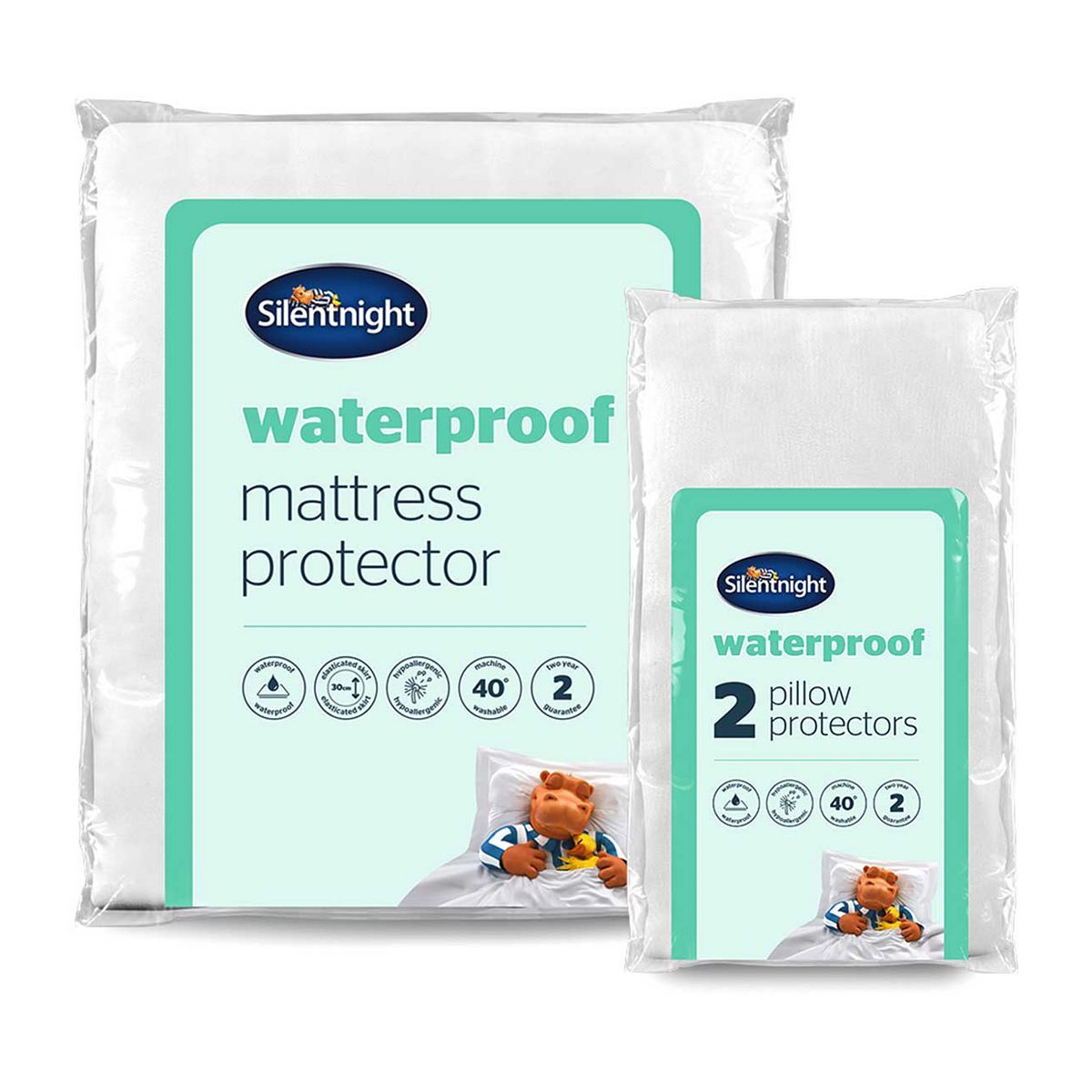 Silentnight Waterproof Mattress Protector Single &amp;amp; Pillow Pair