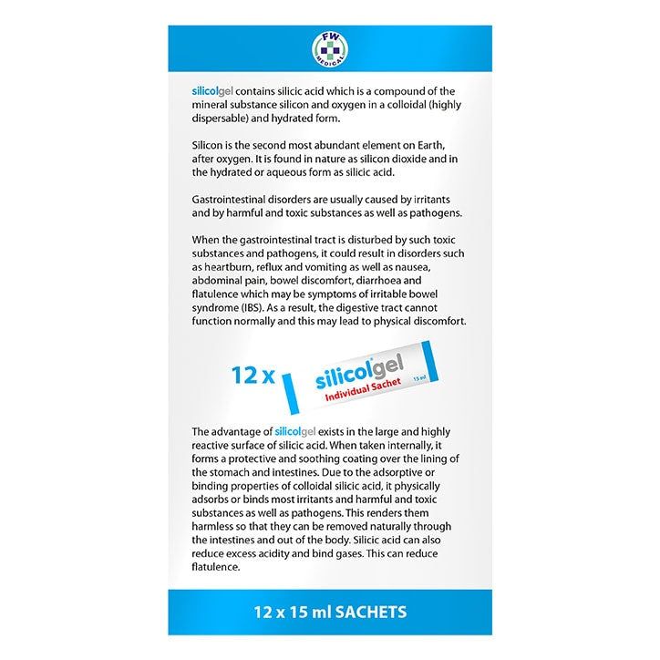 Silicolgel Colloidal Silicic Acid Sachets 12x15ml