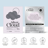 Silver Cloud Charcoal Satin Pillowcase With Silver Ions