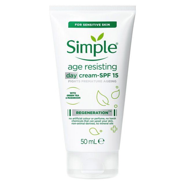 Simple Age Resisting Cream Moisturiser SPF 15    50ml