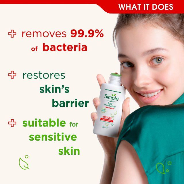 Simple Antibac Moisturiser   125ml