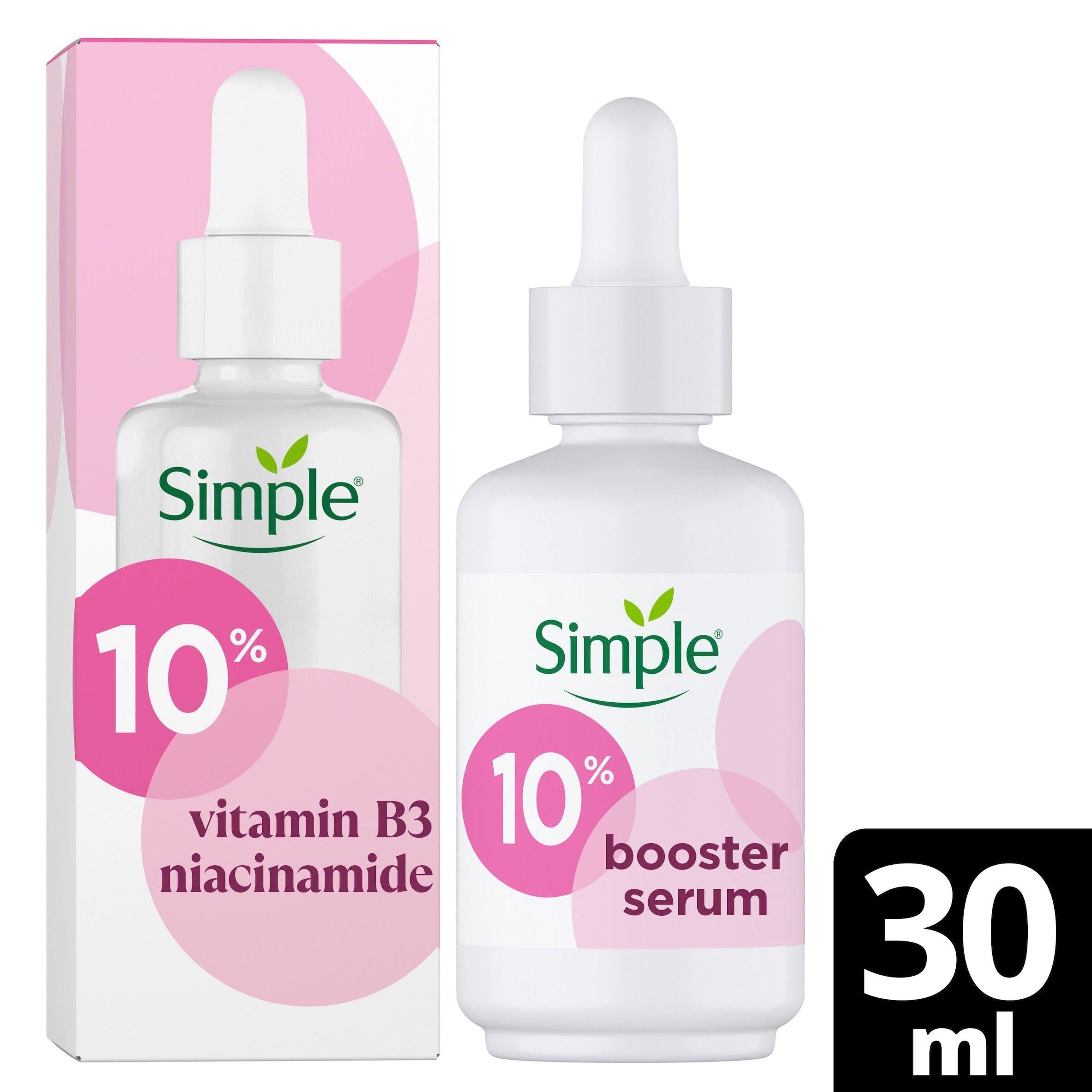 Simple Dry &amp;amp; Sensitive Skin Booster Serum 10% Niacinamide Vitamin B3 30ml
