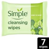 Simple Kind To Skin Cleansing Facial Wipes   7 per pack