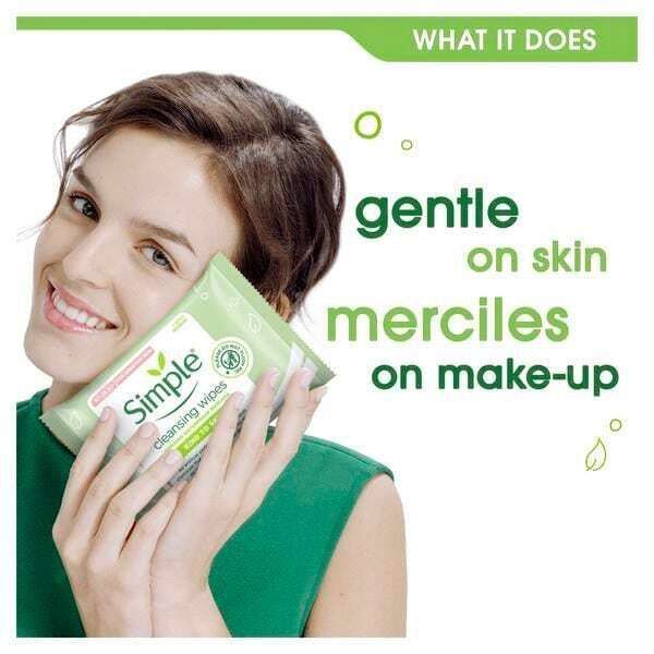 Simple Kind to Skin Cleansing Facial Wipes 7 wipes