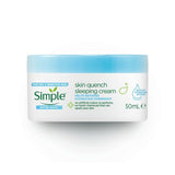 Simple Water Boost Skin Quench Sleeping Cream Moisturiser   50ml