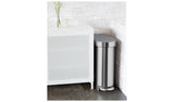 simplehuman 45 Litre Rectangular Slim Pedal Bin - Grey