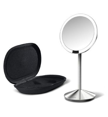 Simplehuman Sensor Mirror Mini, 10x Magnification, Brushed Stainless Steel
