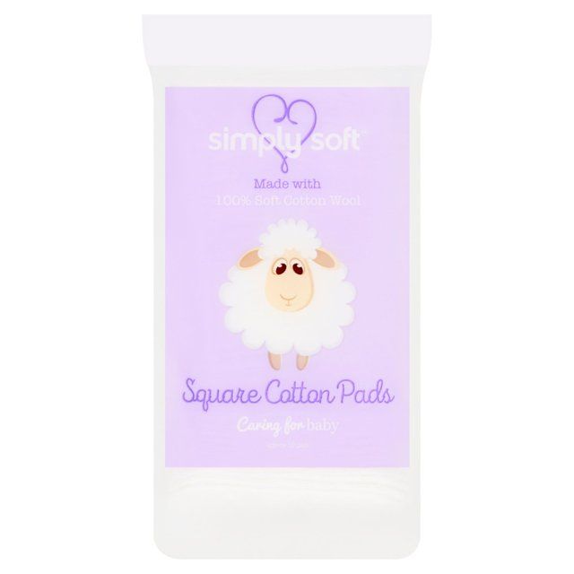 Simply Soft Baby Square Pads   50 per pack