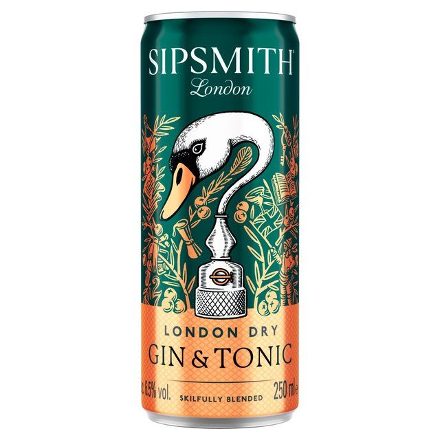 Sipsmith Gin &amp;amp; Tonic 6.5% ABV   250ml