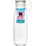 Sistema Hydrate 645ml Tritan Hourglass Bottle (Colours Vary)