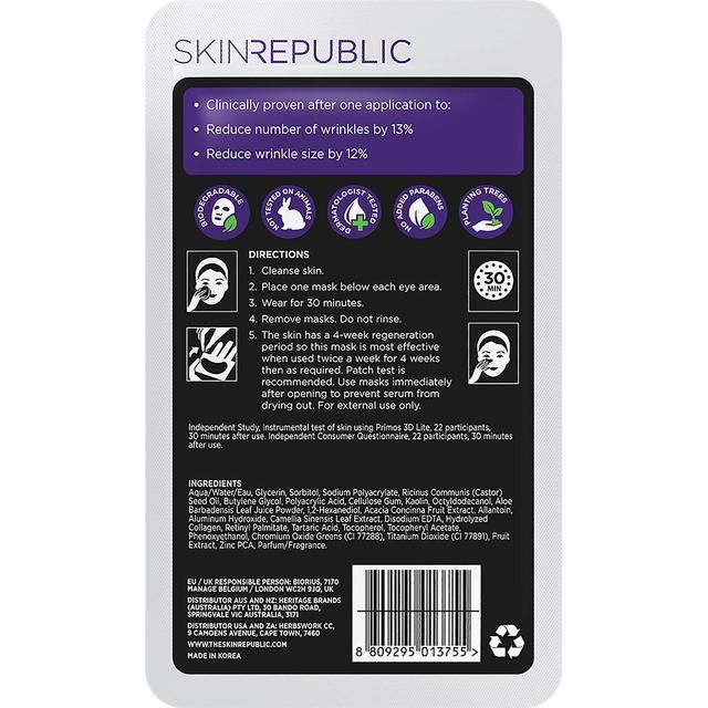 Skin Republic Biodegradable Collagen Under Eye Patch