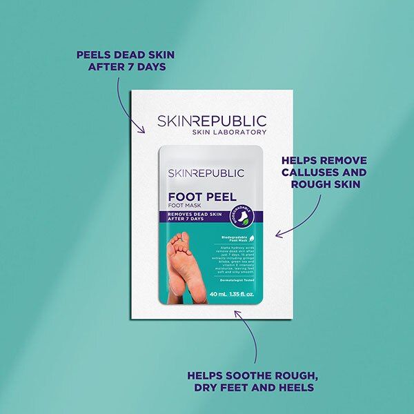 Skin Republic Foot Peel Mask with Foot Socks 40g