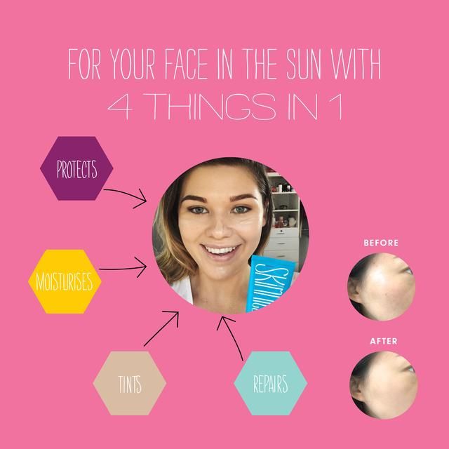 Skinnies Looks Tinted SPF 30 Medium BB Cream Vegan   75ml