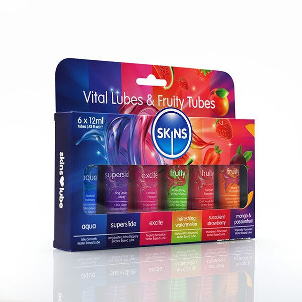 Skins Travel Lube Multipack - Fruity Tubes &amp;amp; Vital Lubes