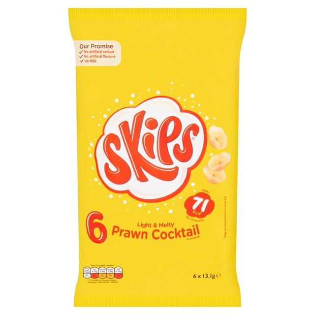 Skips Prawn Cocktail Multipack Crisps   6 per pack