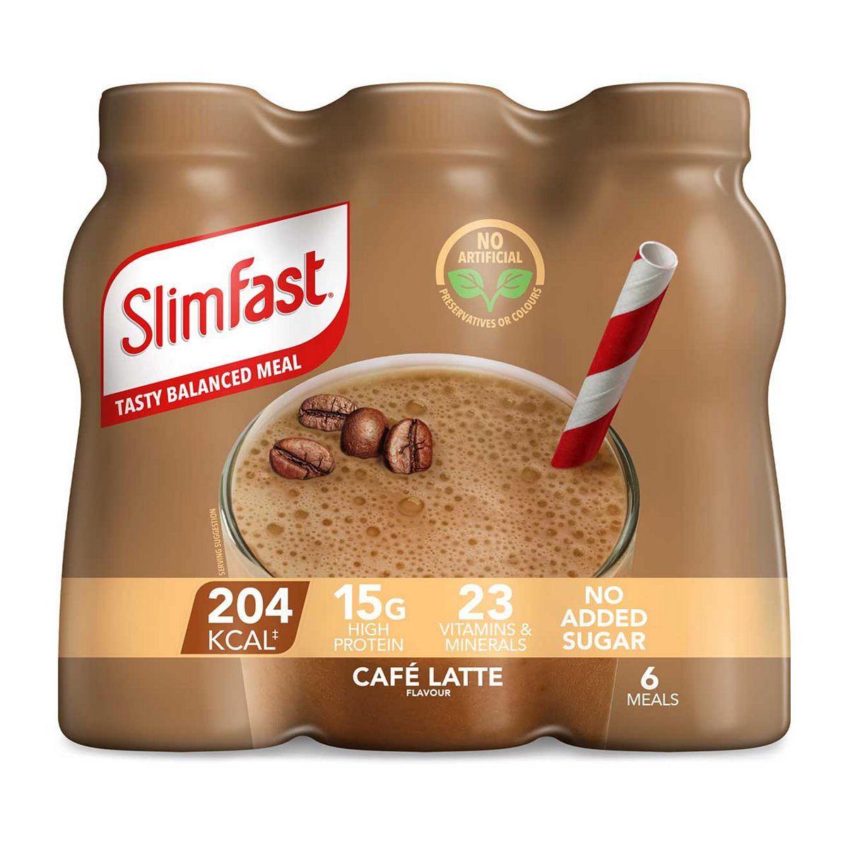 Slimfast Caf&amp;eacute; Latte Milkshake bundle - 18 shakes