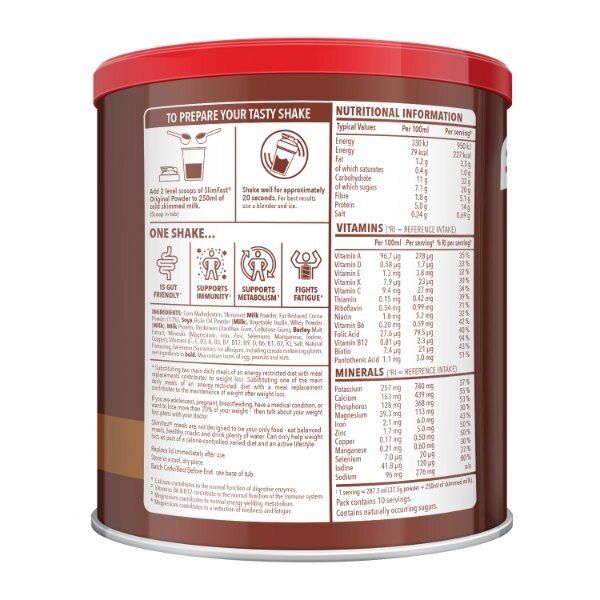 Slimfast Powder Tin Chocolate 375G