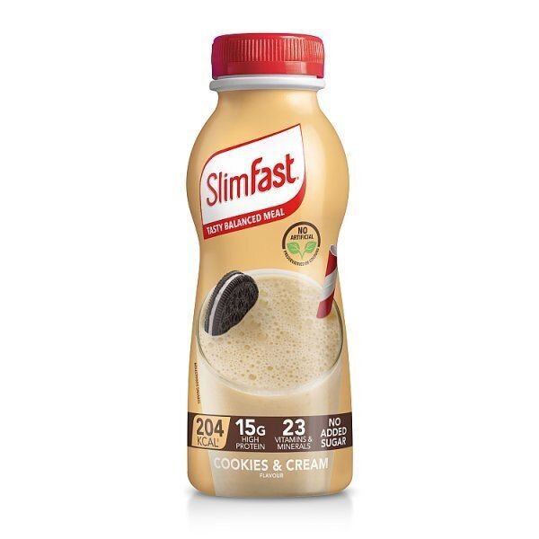 SlimFast Protein Cookies &amp;amp; Cream Flavour Shake 325ml