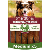 SmartBones 5 Chicken Wrapped Rawhide Free Sticks Dog Treats   5 per pack