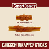 SmartBones 9 Mini Chicken Wrapped Rawhide Free Sticks Dog Treats   9 per pack