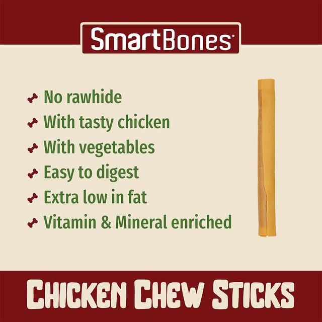 SmartBones Chicken Rawhide Free Sticks Dog Treats   100g