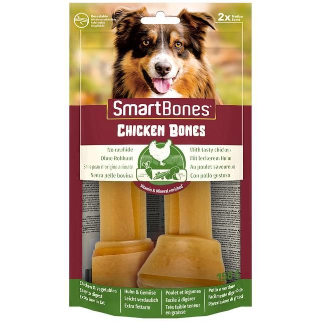 SmartBones Medium Chicken Rawhide Free Bones Dog Treats   158g