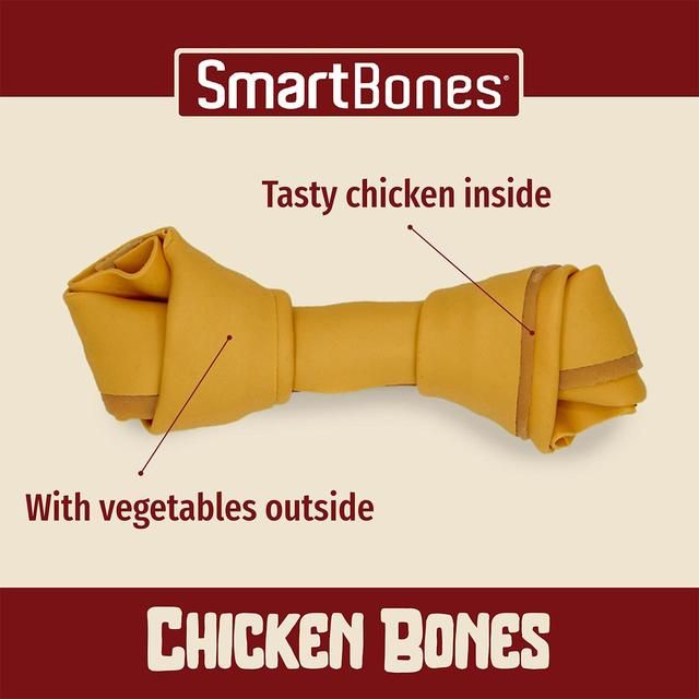SmartBones Mini Chicken Rawhide Free Bones Dog Treats   288g
