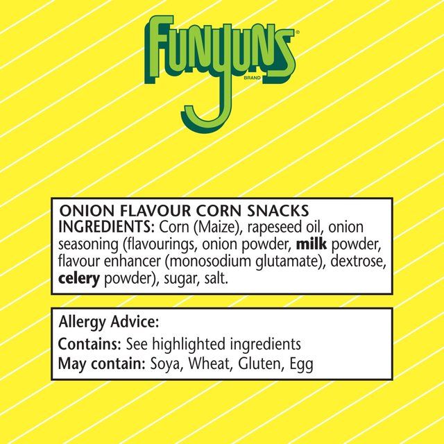 Smiths Funyuns Sharing Onion Rings Sharing Bag Snacks   125g