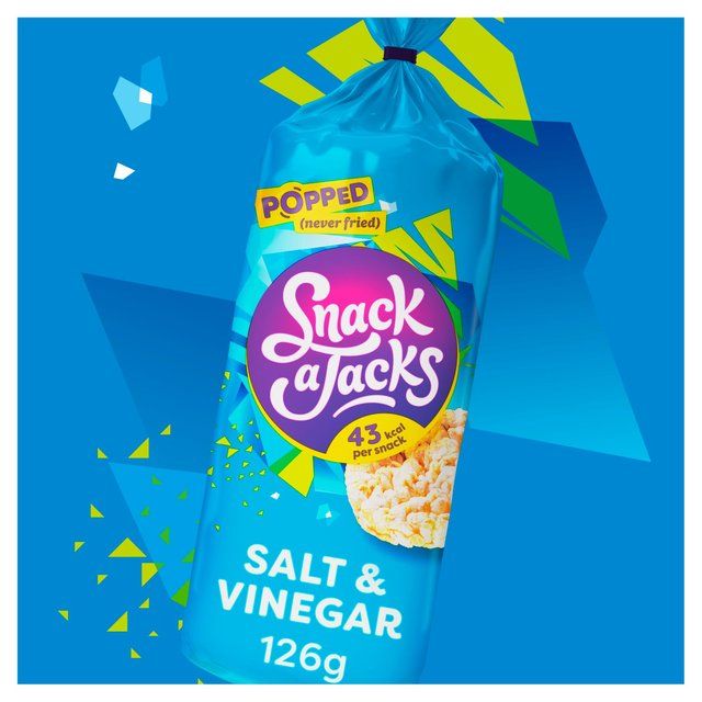 Snack a Jacks Salt &amp;amp; Vinegar Jumbo Rice Cakes   117g