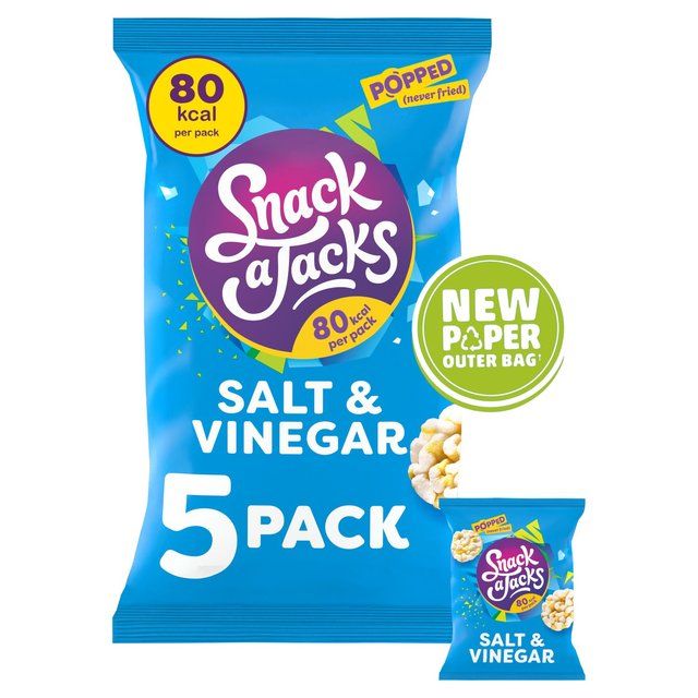 Snack a Jacks Salt &amp;amp; Vinegar Multipack Rice Cakes   5 per pack