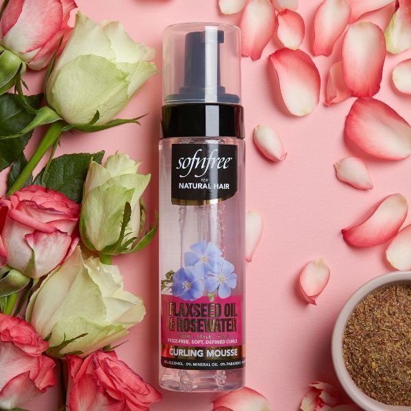 SNF Naturals Flaxseed Oil &amp;amp; Rosewater Curling Mousse 200ml