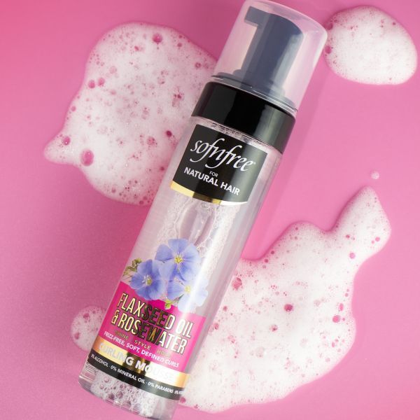 SNF Naturals Flaxseed Oil &amp;amp; Rosewater Curling Mousse 200ml