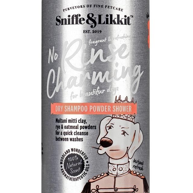Sniffe &amp;amp; Likkit No Rinse Charming Dry Shampoo Powder Shower For Dogs   90g