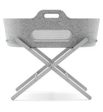 SnuzBaskit Light Grey Moses Basket &amp;amp; Dove Grey Stand Set