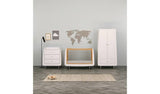 Snuzkot Skandi 3 Piece Nursery Furniture Set - White &amp;amp; Grey