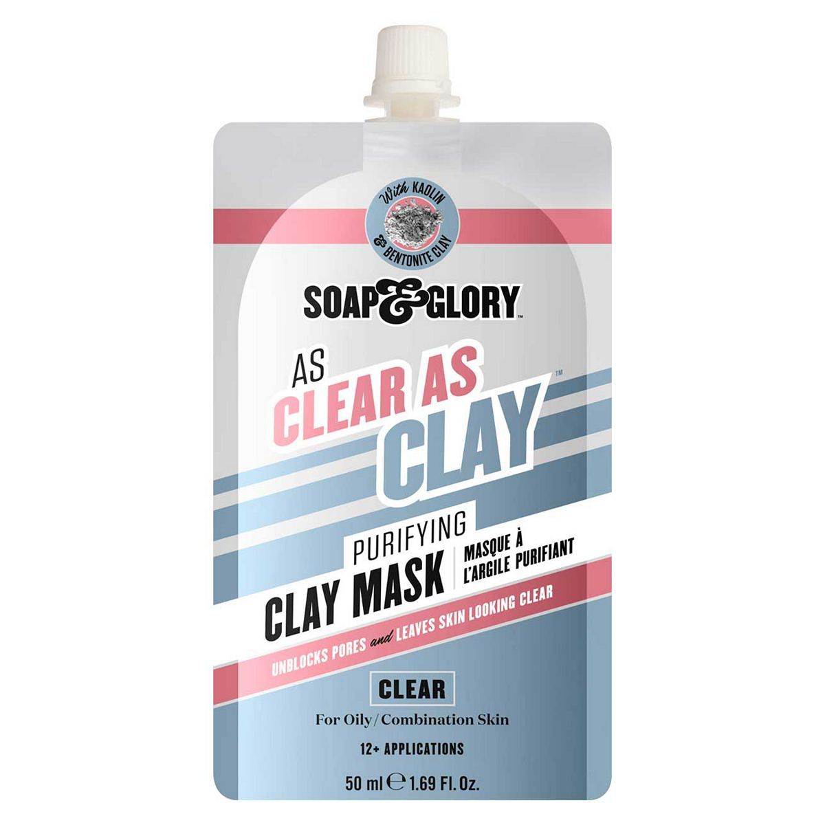 Soap &amp;amp; Glory As Clear As Clay Purifying Clay Face Mask 50ml